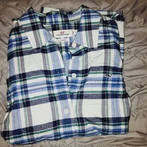 vineyard vines blue flannel